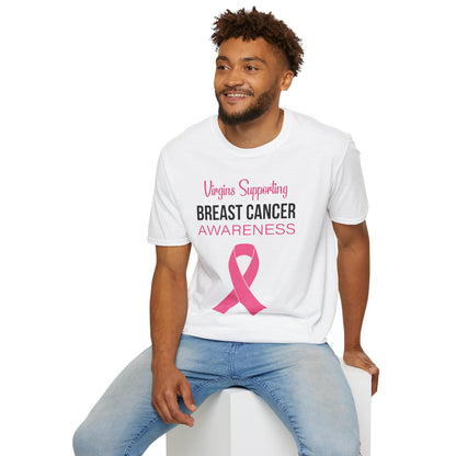 Virgins Supporting Breast Cancer Awareness T-Shirt