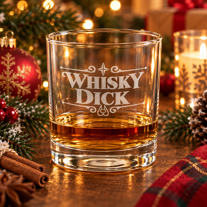 "Whisky Dick" Rocks Glass
