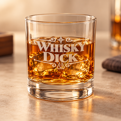 "Whisky Dick" Rocks Glass