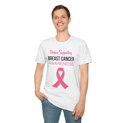 Virgins Supporting Breast Cancer Awareness T-Shirt